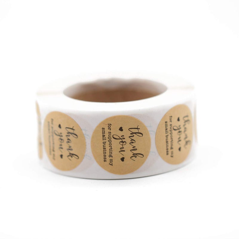 Yoget 1.5''Thank You for Supporting My Small Business Sticker, Thank You Stickers, 500 Labels Per Roll - Image 3